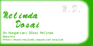 melinda dosai business card
